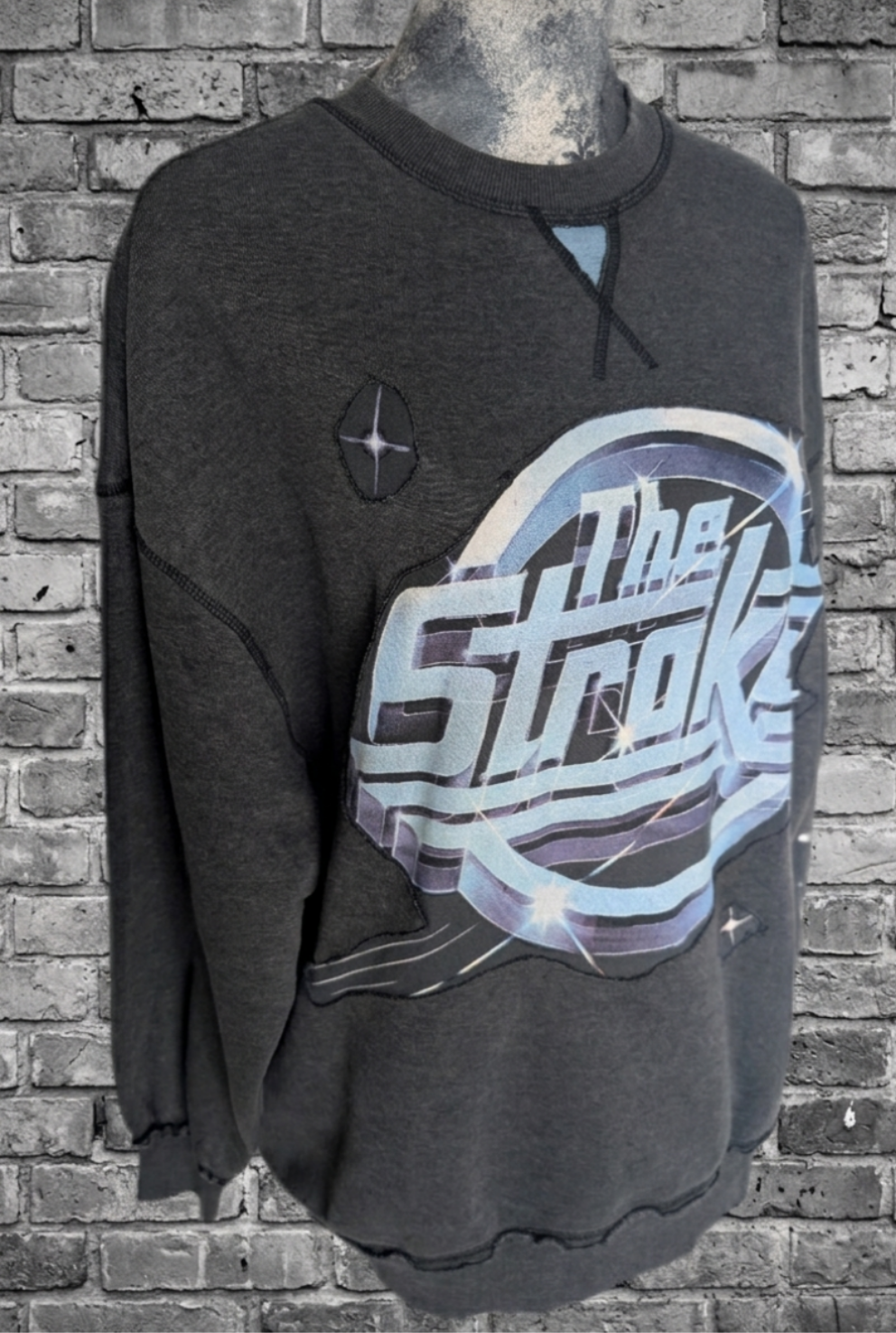 The Strokes reworked sweatshirt- men's S Womens M/ L