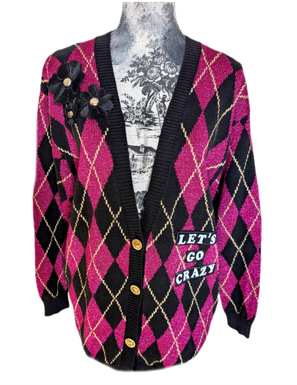 The Revolution vintage cardigan with PRINCE- womens L- XL fit