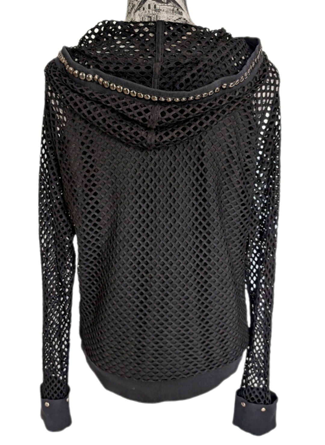Womens mesh METALLICA Hoodie top- size L