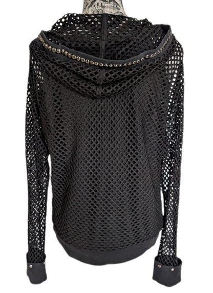 Womens mesh METALLICA Hoodie top- size L