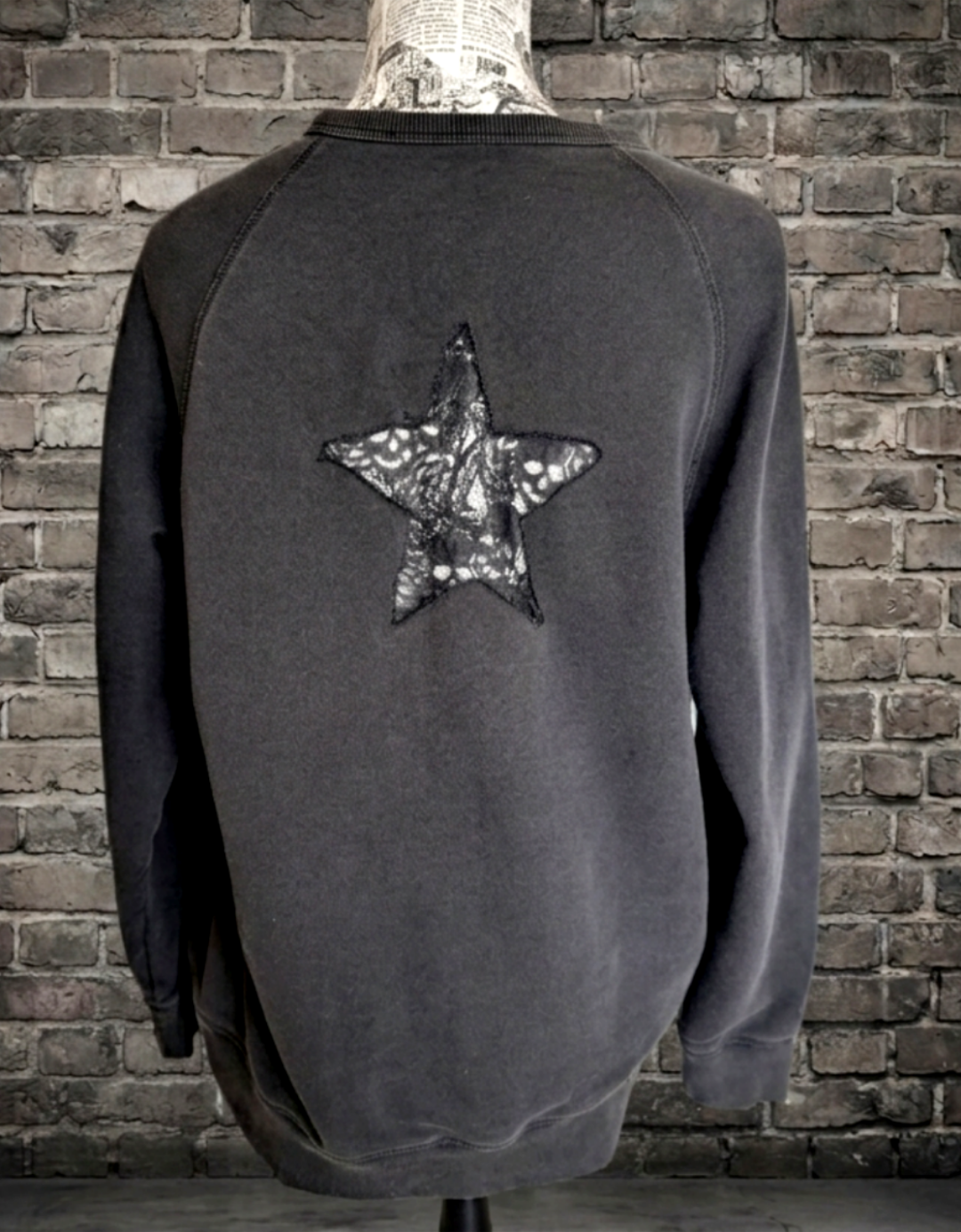 Living in a Material World Sweatshirt- size MEDIUM