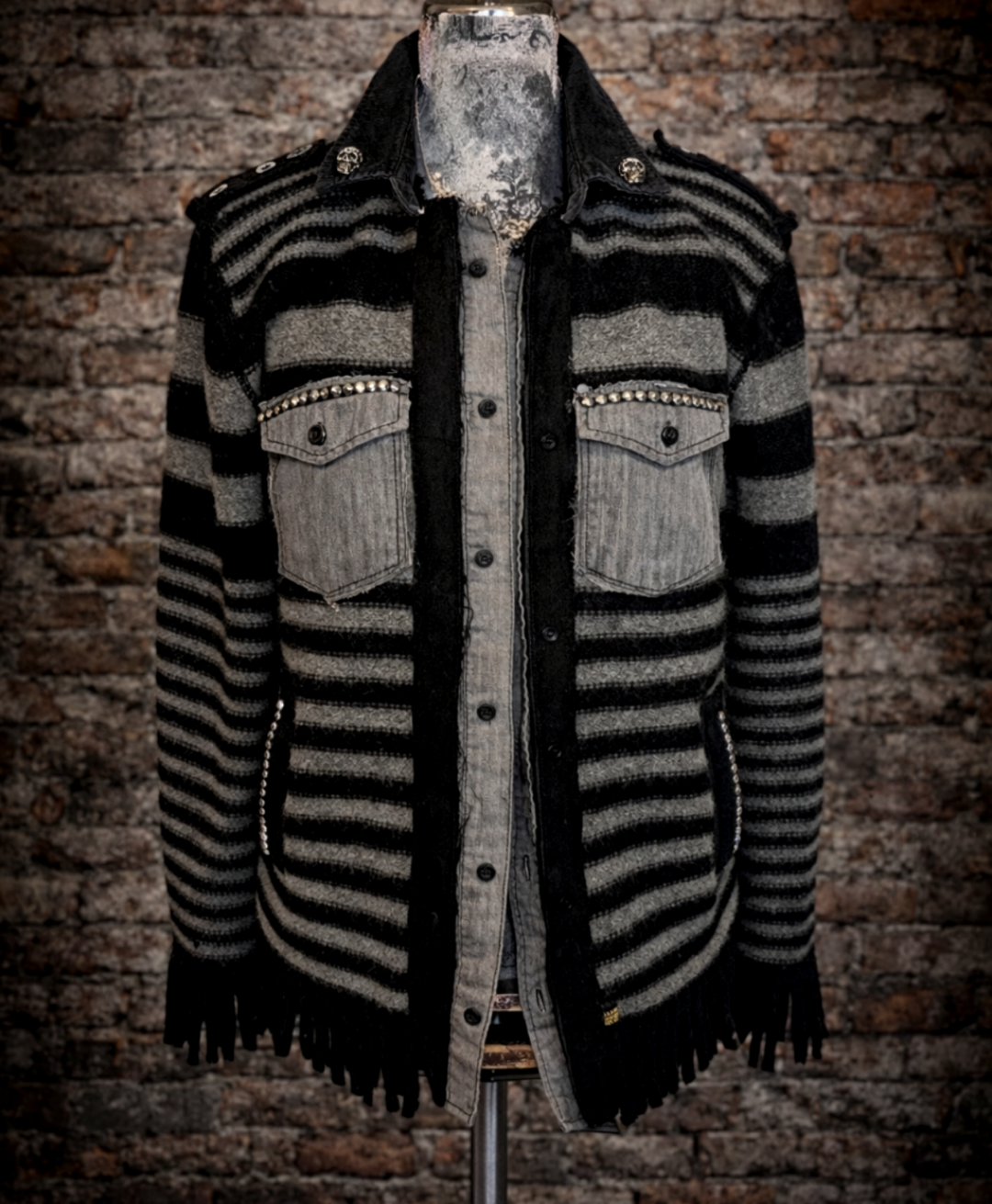 Alice In Chains reworked Cardigan sweater - womens Large fit