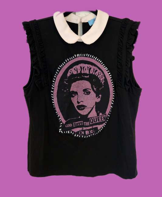The Queen of Rock Courtney top- size Medium